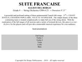 Suite Francais Orchestra sheet music cover
